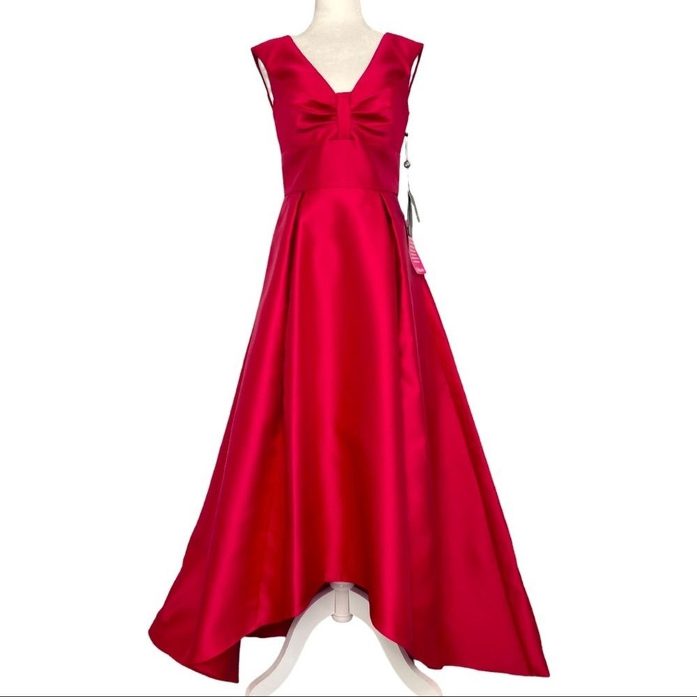 NWT ADRIANNA PAPELL 'Mikado' Sleeveless Hi-Low Maxi Dress. Size 2 - Picture 2 of 14